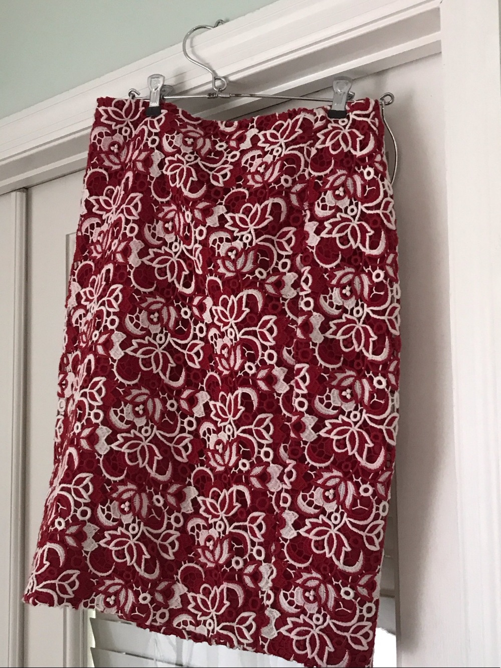 Talbots Red Quilted Dress or Skirt Lining with Zipper